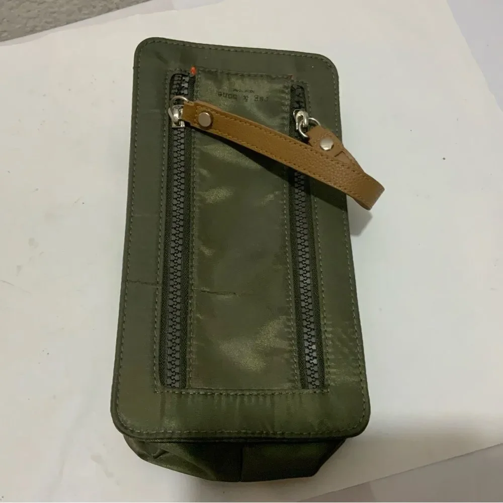 New rag & bone olive Green toiletry bag